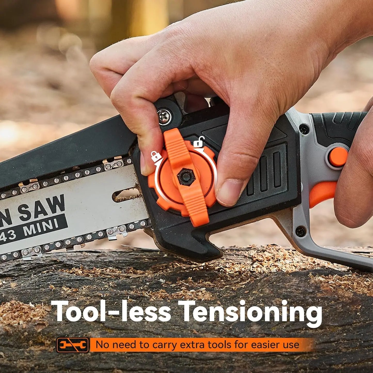Taskstar Cordless Pole Saw 8'' Mini Brushless Chainsaw