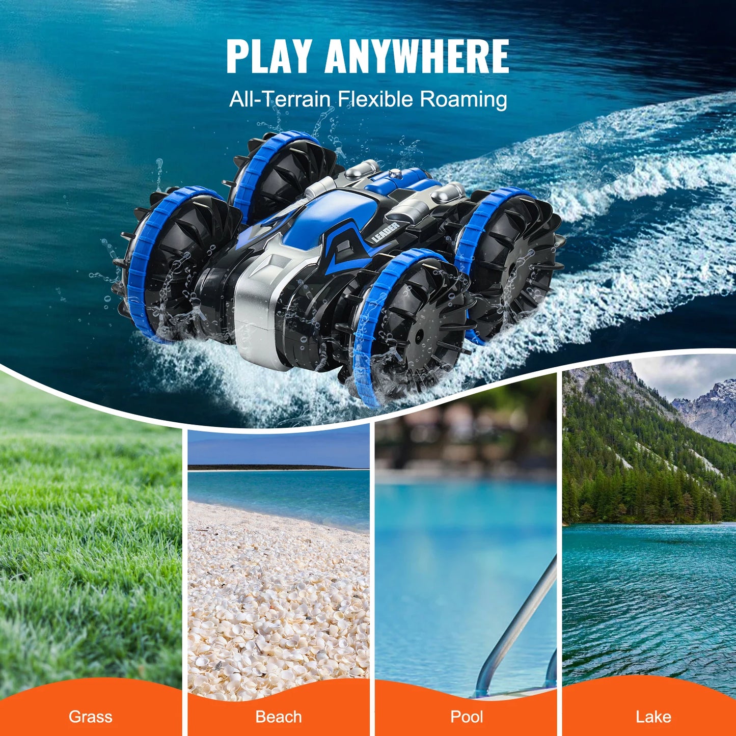 Amphibious RC Car Boat Electric Remote Control