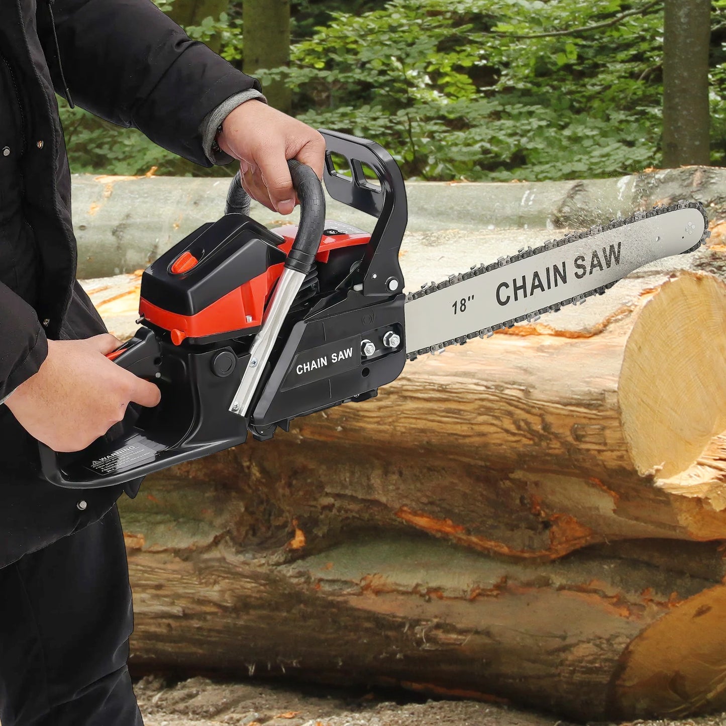 18 Inch Gasoline Chainsaw 58cc Handheld
