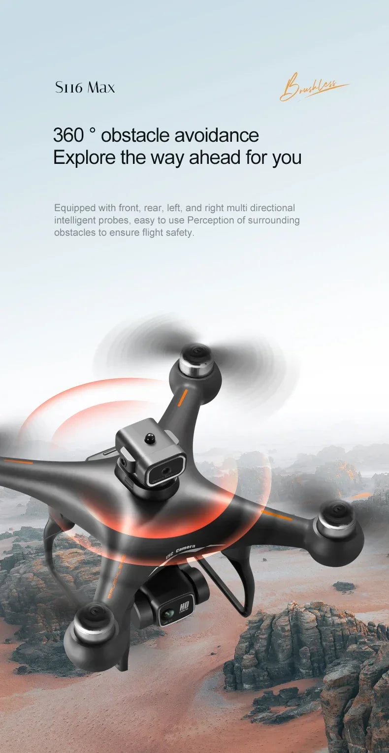 MAX Drone Professional 3 Batteries 8K Dual Camera Optica