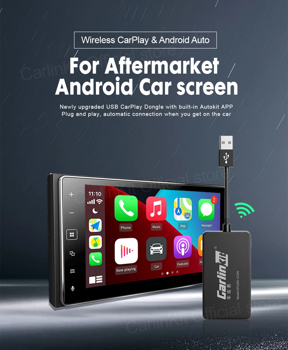 CarlinKit USB Wired/Wireless CarPlay Dongle