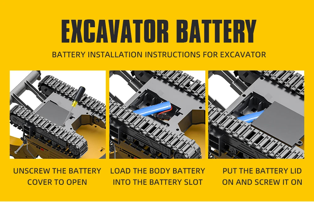 RC Spray Excavator Truck Simulation Sound Led