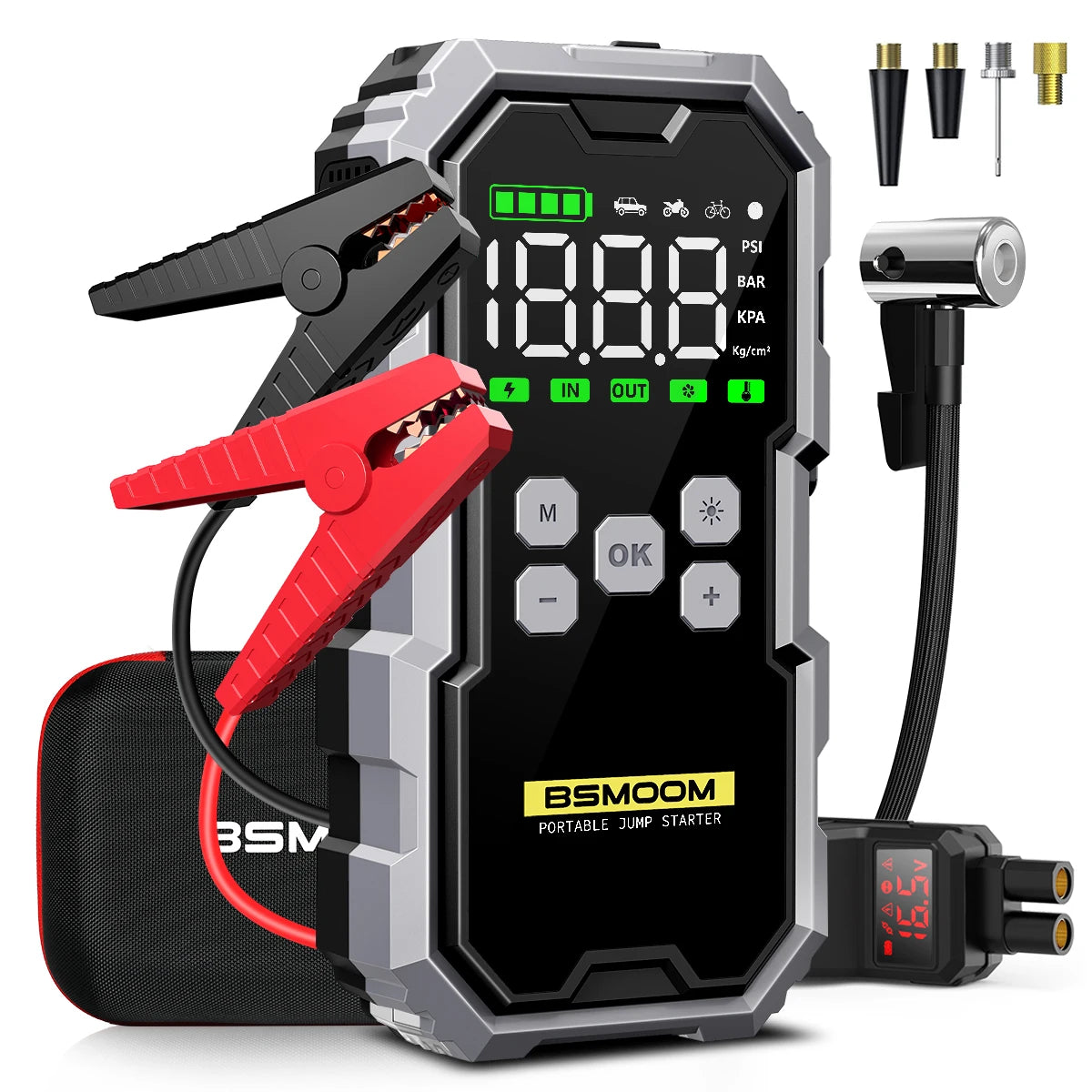 150PSI Air Pump Car Battery Emergency Boosters 7000A