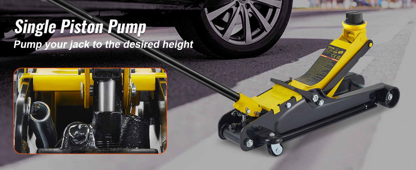 SucceBuy 2.5T Floor Hydraulic Jack Pneumatic
