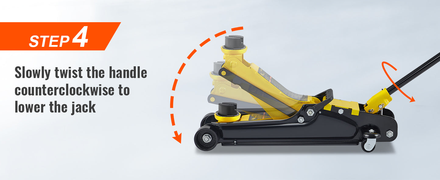 SucceBuy 2.5T Floor Hydraulic Jack Pneumatic