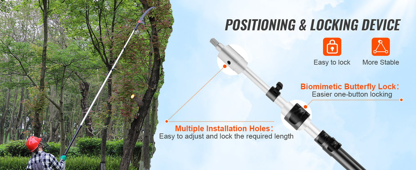 SucceBuy Manual Pole Saw Extendable Tree Pruner