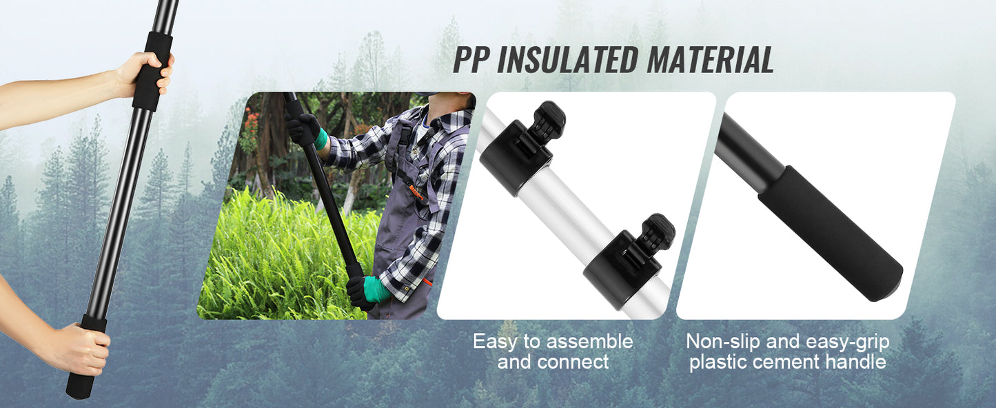SucceBuy Manual Pole Saw Extendable Tree Pruner