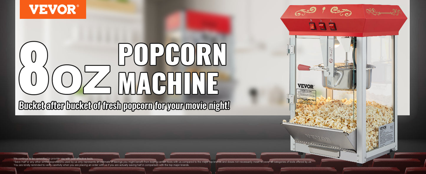 Electric Popcorn Maker Commercial Popper Machine Automatic