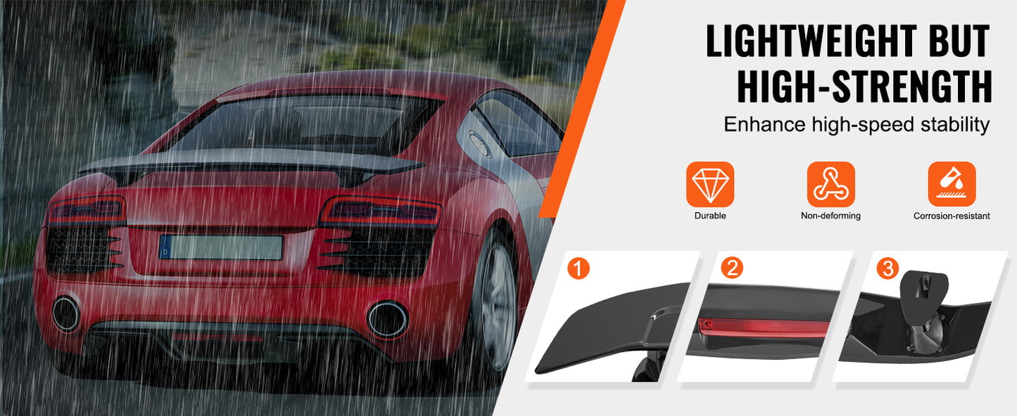VEVOR GT Wing Car Spoiler 46.3 Universal Spoiler