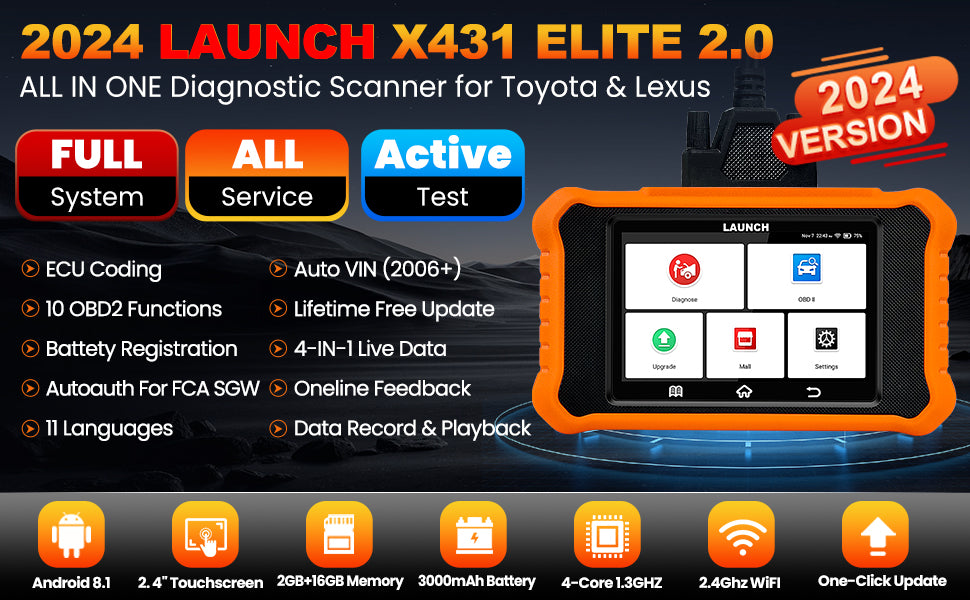 【for Toyota,Lexus】2025 LAUNCH X431 Elite V2.0