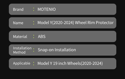 Design for Tesla Model Y 2020-2024 Wheel Protecto