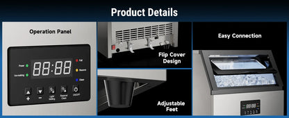 Commercial Ice Maker Machine Stainless Steel