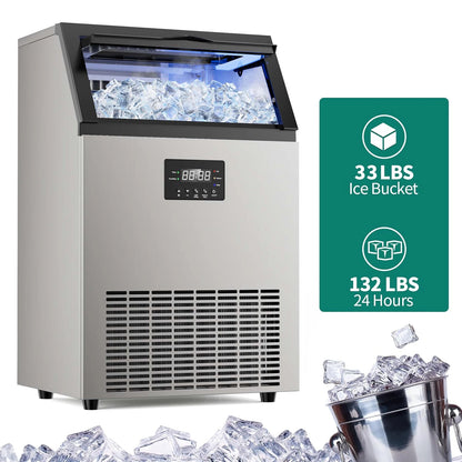 Commercial Ice Maker Machine Stainless Steel
