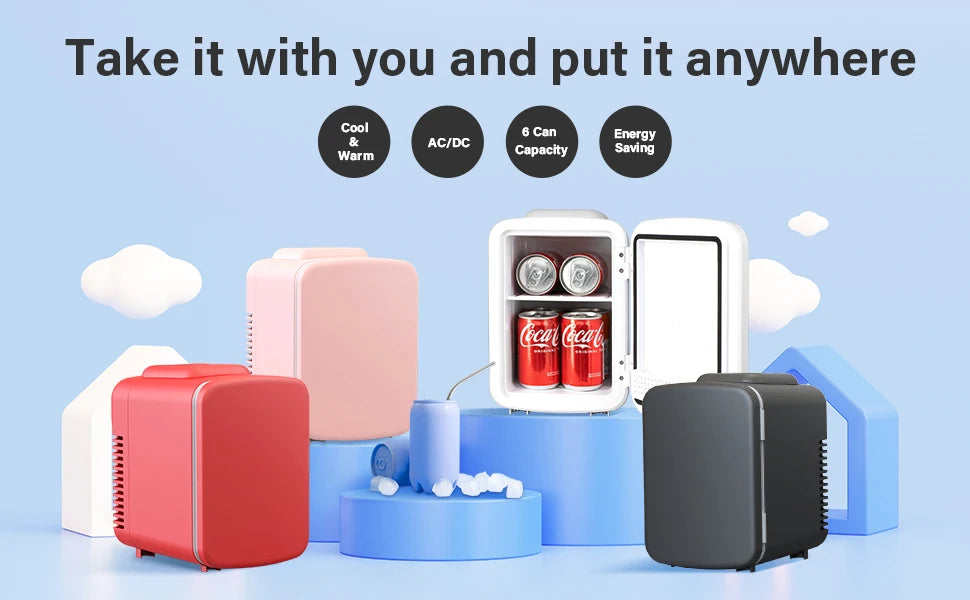 iPower Mini 4L/6 Tank Portable Small Refrigerator