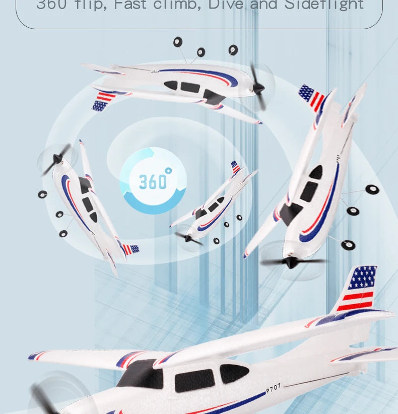 P707G 2.4G 3D/6G RC Airplane With Gyroscope