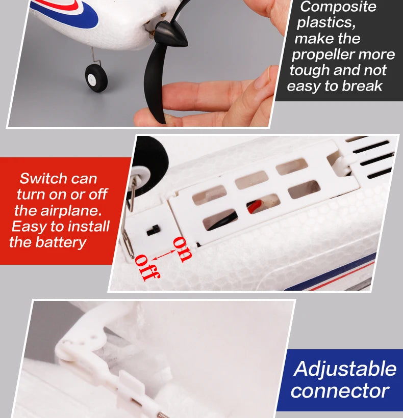 P707G 2.4G 3D/6G RC Airplane With Gyroscope