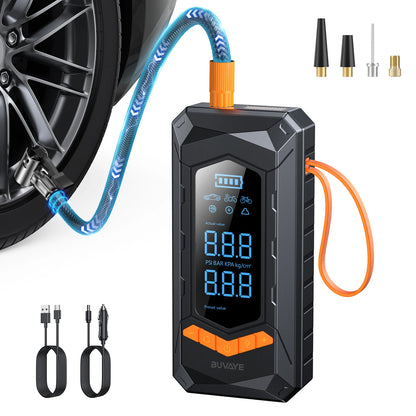 BUVAYE Wired/Wireless Air Pump Car Inflator