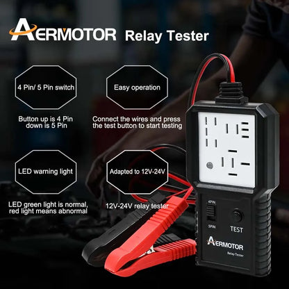 Aermotor 12-24V Car Relay Tester Electronic