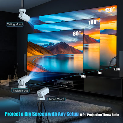 Magcubic HY300 Pro + Projector 4K 720P With 5W Speaker