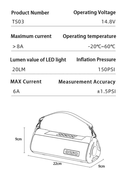 BUVAYE Car Jump Starter Air Pump Outdoor
