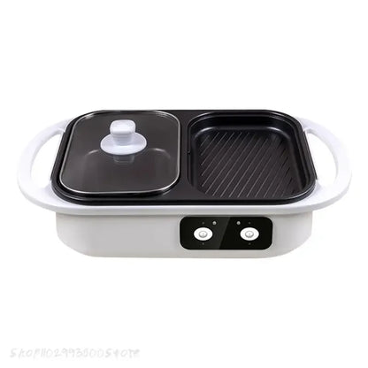 2 in 1 Electric Multi Cooker Shabu Pot and Griddle