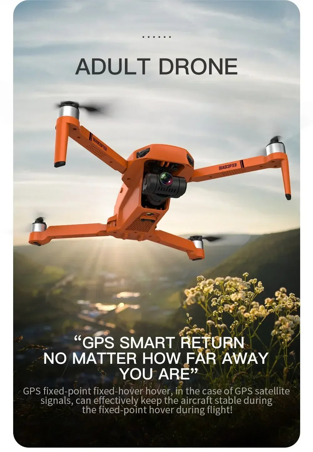 Drone with Dual Camera 2-Axis Gimbal Optica