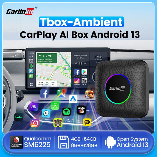 2025 CarlinKit 3 In 1 Android 13 Mini CarPlay Ai Box