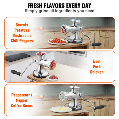 Manual Meat Grinder 304 Stainless Steel Hand