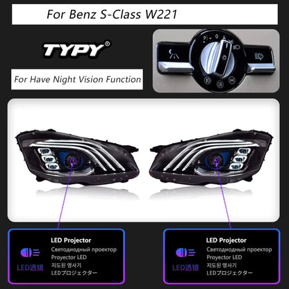 TYPY Car Lights For Mercedes W221 Headligh