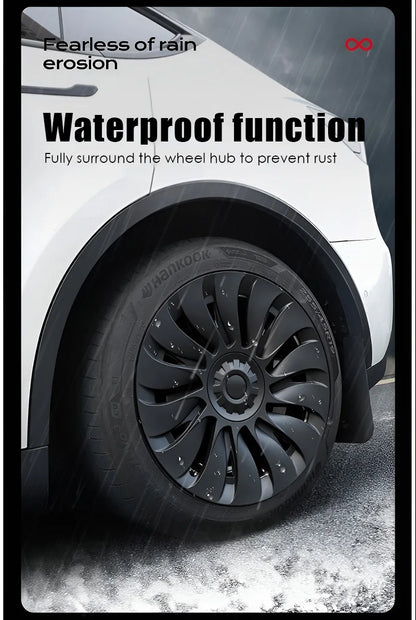 YIKUN 4PCS Wheel Cover for Tesla Model Y 19 Inch