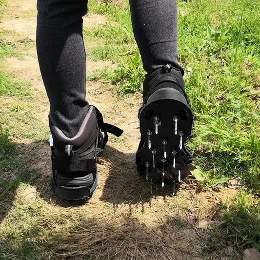 2pcs Universal Lawn Aerator Shoes with Adjustable Strap