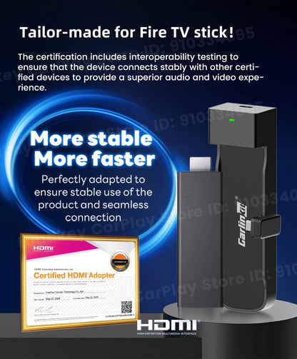 2025 New CarlinKit FireDrive Link For Amazon Fire TV Stick