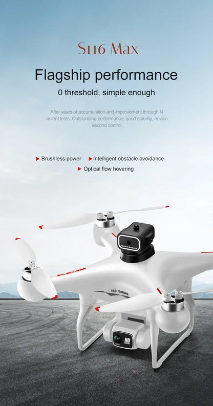 MAX Drone Professional 3 Batteries 8K Dual Camera Optica