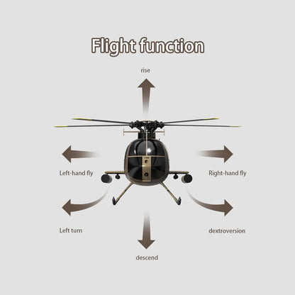 RC Fixed Height Single Blade Flybarless  Helicopter