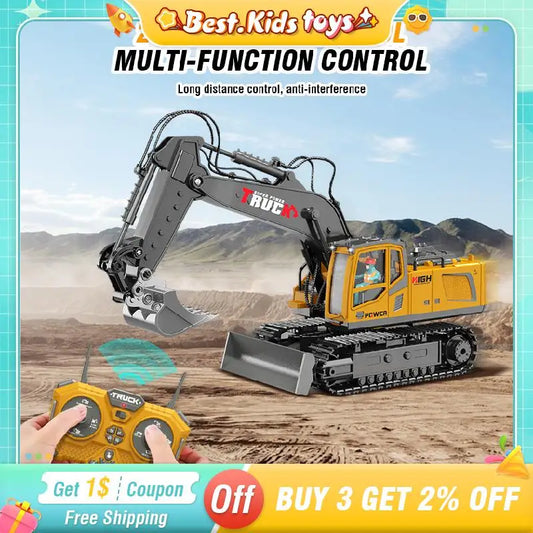 RC Spray Excavator Truck Simulation  Sound Led