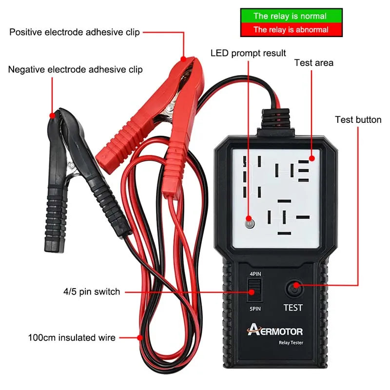 Aermotor 12-24V Car Relay Tester Electronic