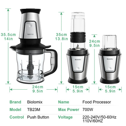 BioloMix 3-in-1 Multifunctional Food Processor