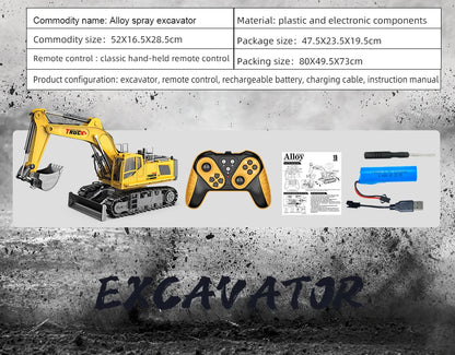 RC Spray Excavator Truck Simulation  Sound Led