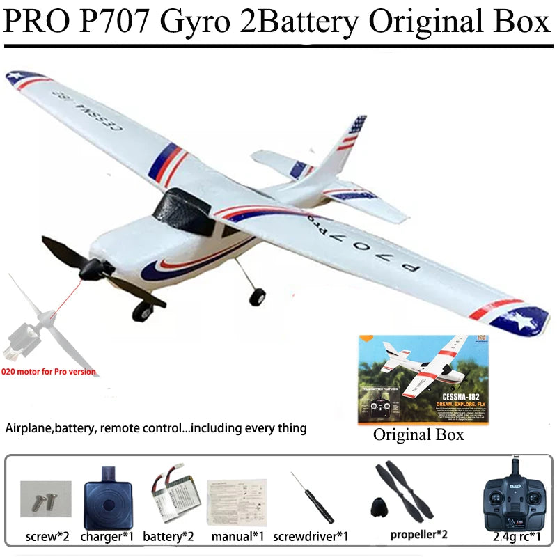P707G 2.4G 3D/6G RC Airplane With Gyroscope