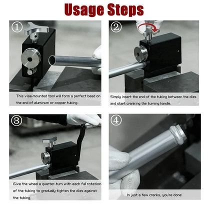 Pipe Tubing Beader Tool Manual Bead Roller