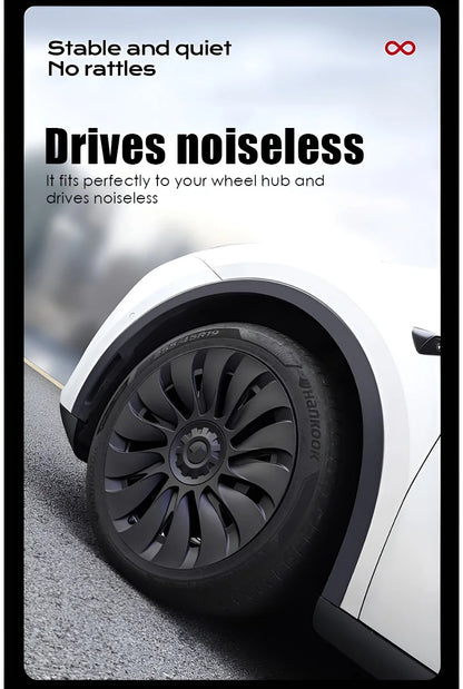 YIKUN 4PCS Wheel Cover for Tesla Model Y 19 Inch