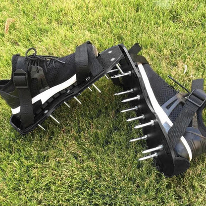 2pcs Universal Lawn Aerator Shoes with Adjustable Strap