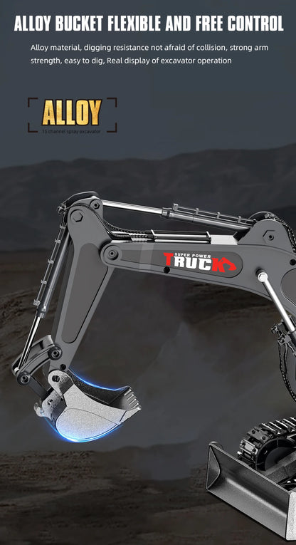 RC Spray Excavator Truck Simulation  Sound Led