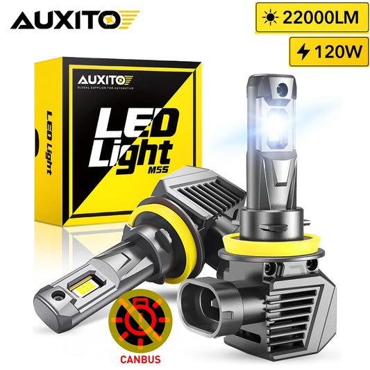 AUXITO 2Pcs 22000LM H11 LED Headlight