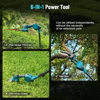 Seesii 6'' Cordless Pole Saw Electric Mini Chainsaw