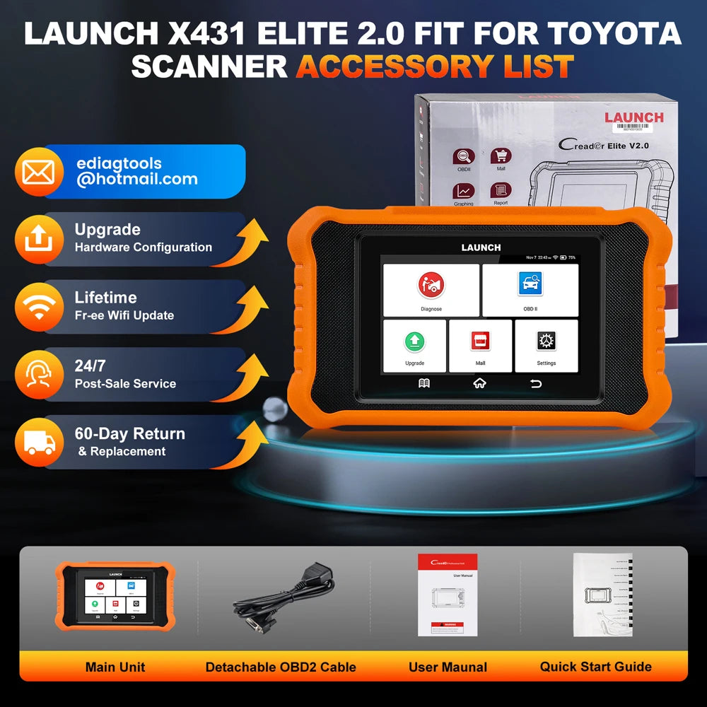 【for Toyota,Lexus】2025 LAUNCH X431 Elite V2.0