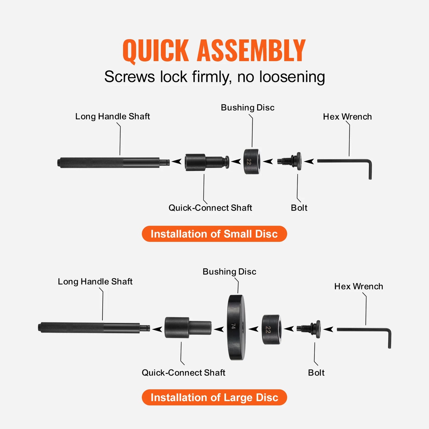 SucceBuy 52PCS Custom Bushing Bearing&Seal Driver Set
