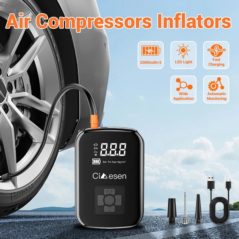 Car Wireless Air Pump 150PSI Portable Electric Tire I