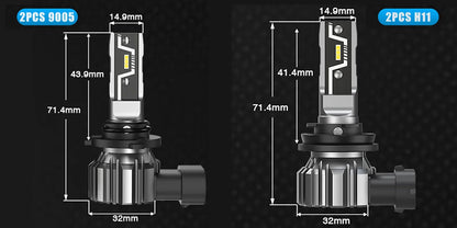 NOVSIGHT LED Headlight Bulbs 2PCS 9005 2PCS H11