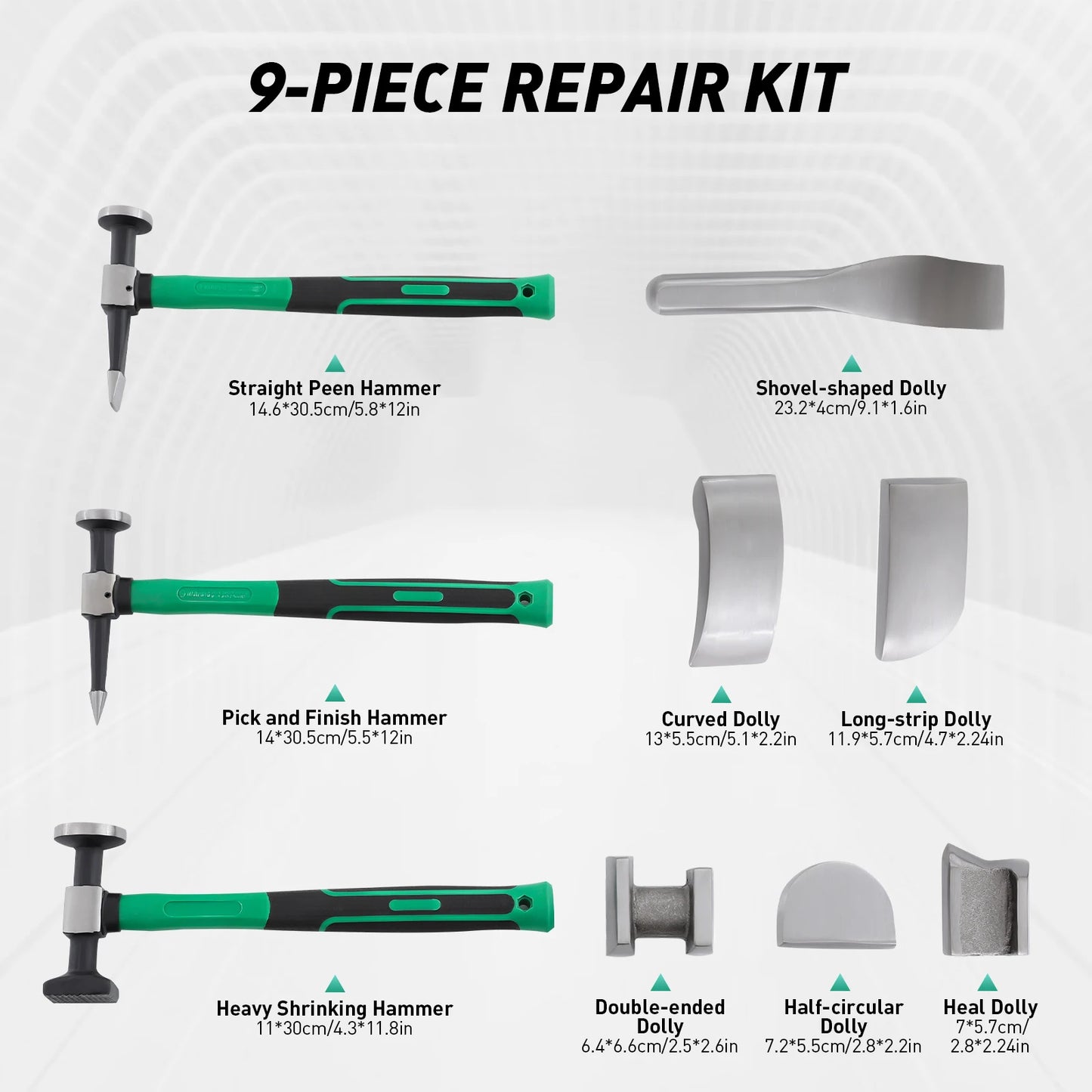 9PCS Auto Body Repair Tool Kit